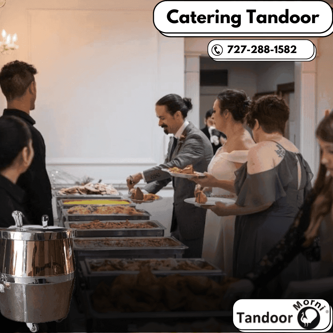 A catering tandoor, the Morni Tandoor, being used at a lively family function, with chefs skillfully cooking delicious tandoori dishes.