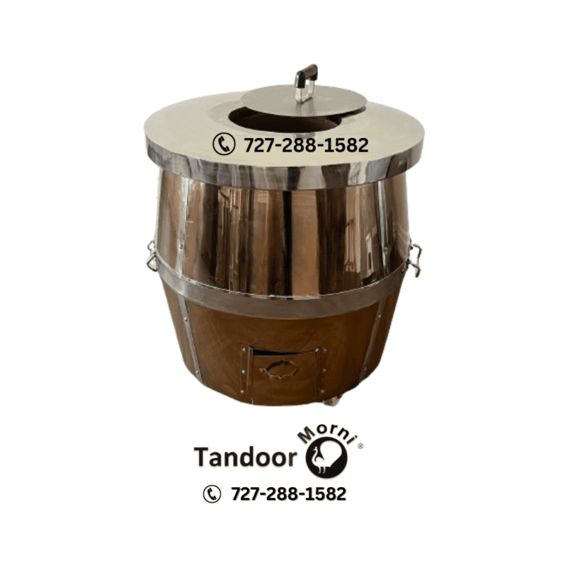 The image displays a picture of the Tandoor Morni USA SS3 Deluxe Luxury Tandoor CU-US-32.