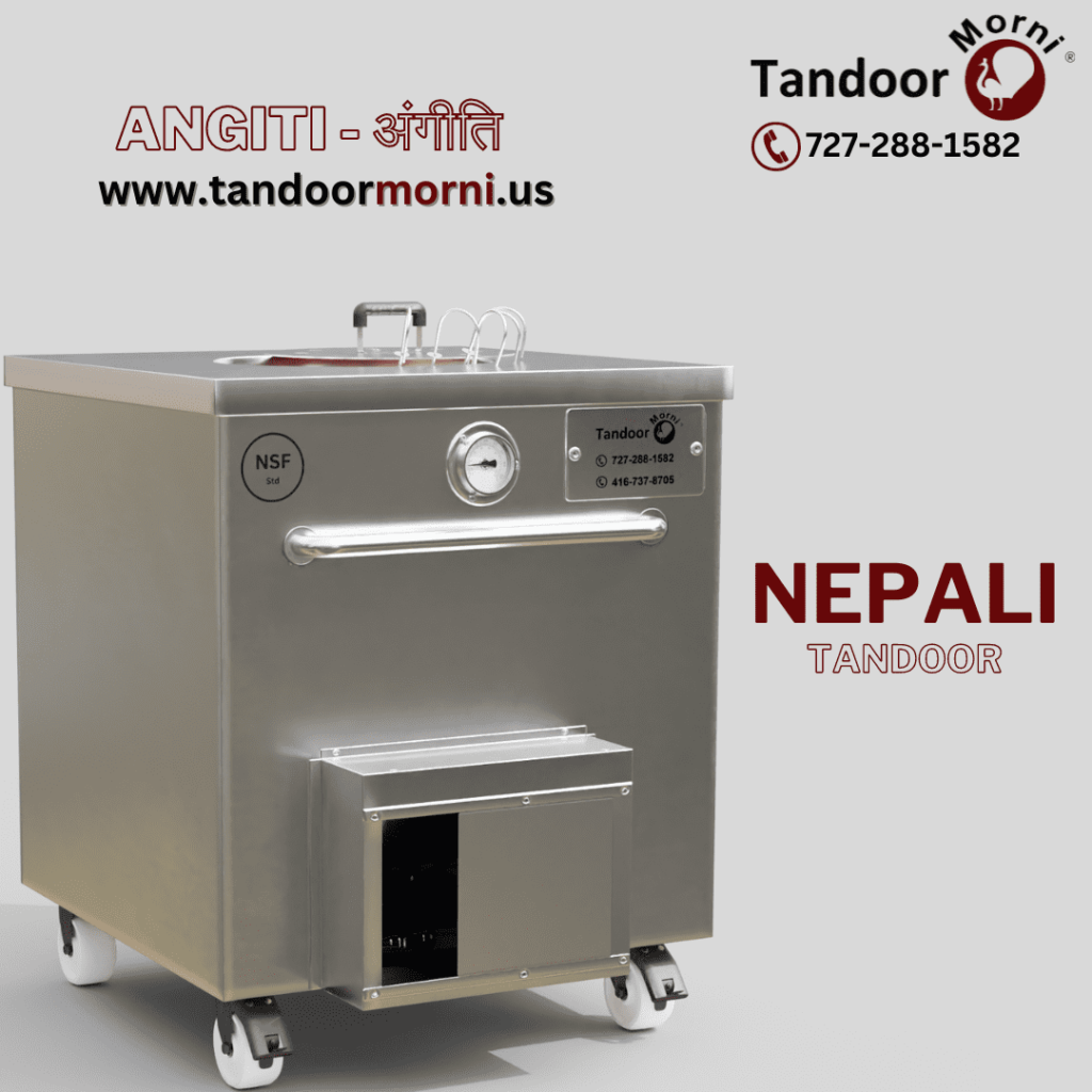 Traditional Nepali Tandoor for Sale - A cylindrical clay oven used for authentic Nepali cuisine.