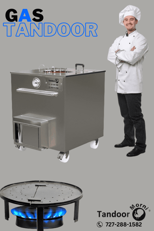 Gas Tandoor - High-heat cooking appliance for various tandoori dishes.