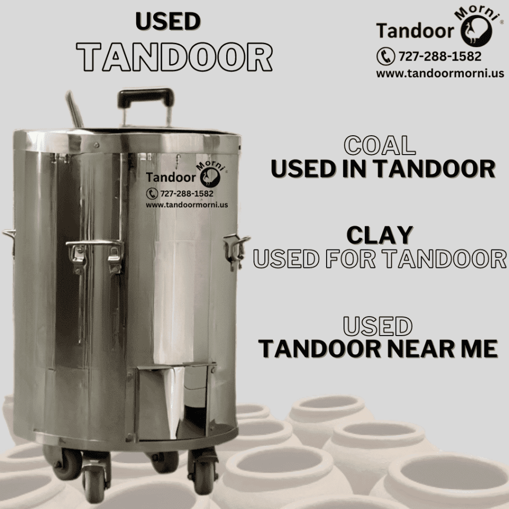 Authentic Used Tandoor with Traditional Clay Construction and Coal Fuel