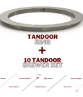 Tandoor Skewers + Tandoor Ring Combo Set