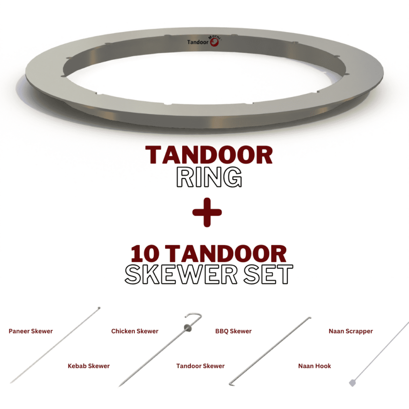 Tandoor Skewers + Tandoor Ring Combo Set